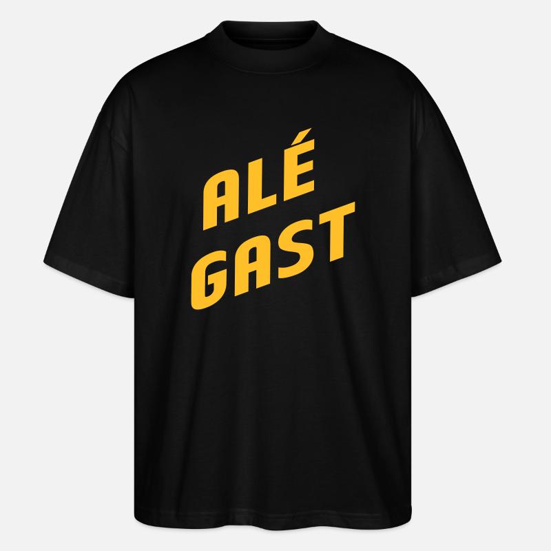 Alé Gast - Dialecte anversois - T-shirt bio Blaster 2.0 coupe oversize Stanley/Stella Unisexe - noir