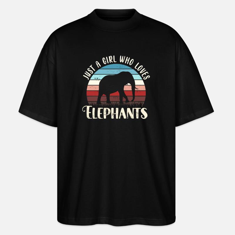 Elephant Elephant - Stanley/Stella Oversized Unisex Organic T-shirt Blaster 2.0 - black