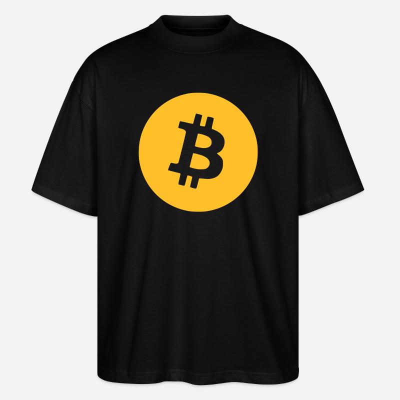 Bitcoin (Englisch) - Stanley/Stella Oversized Unisex Bio T-Shirt Blaster 2.0 - Schwarz