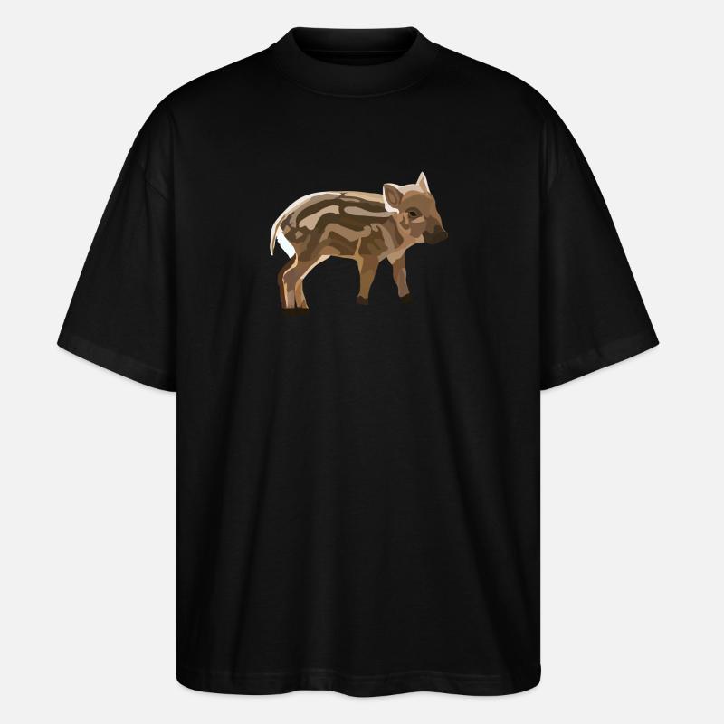 Freddy - Frischling - Stanley/Stella Oversized Unisex Bio T-Shirt Blaster 2.0 - Schwarz
