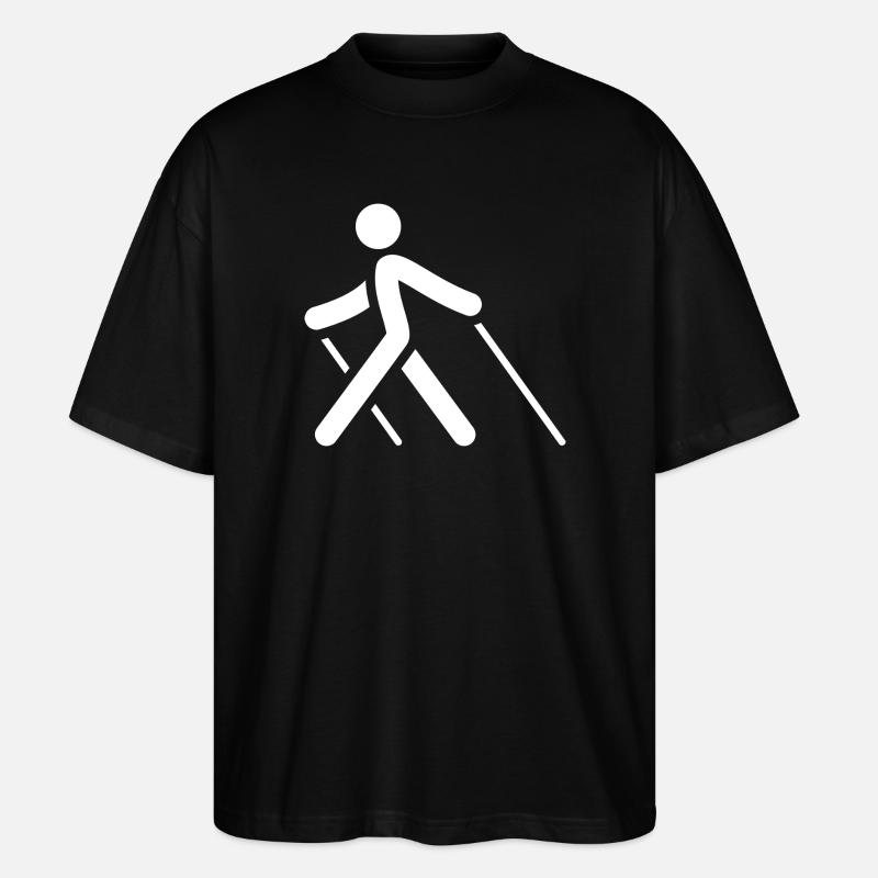 Marche à la perche - T-shirt bio Blaster 2.0 coupe oversize Stanley/Stella Unisexe - noir
