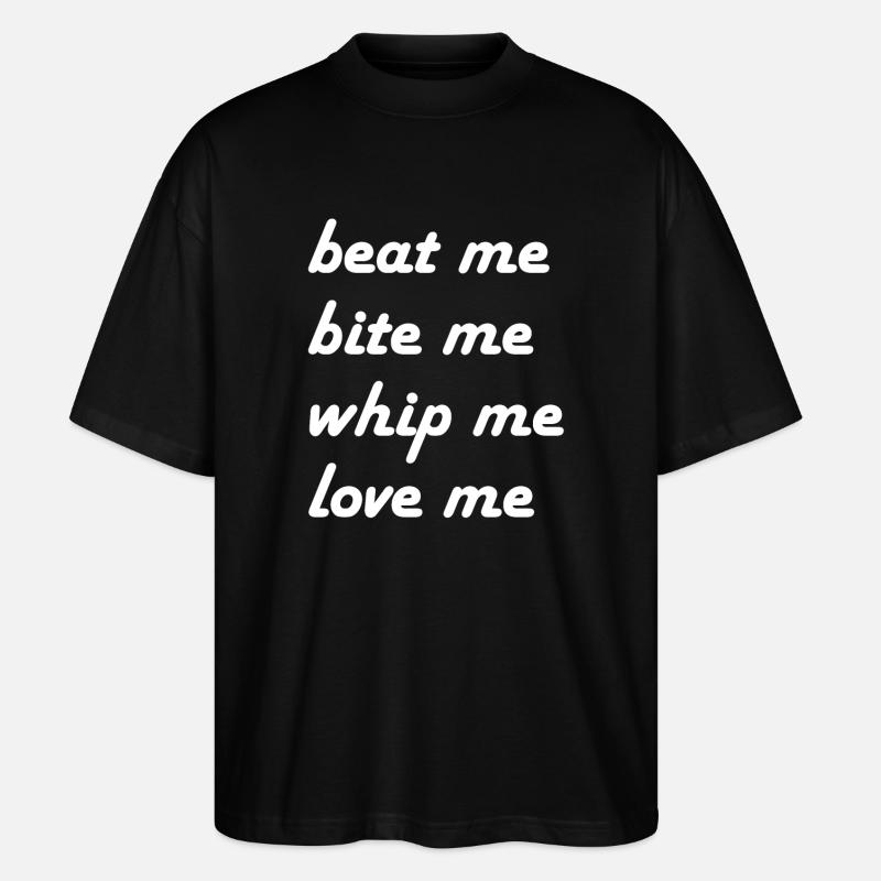 beat me me whip me - T-shirt bio Blaster 2.0 coupe oversize Stanley/Stella Unisexe - noir
