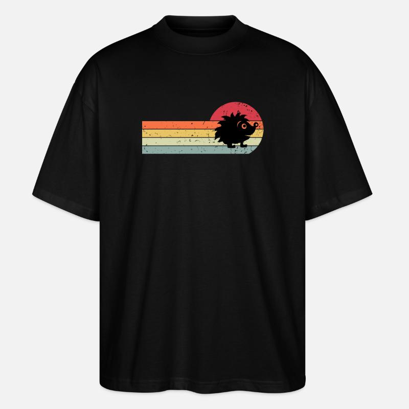 Igel - Stanley/Stella Oversized Unisex Bio T-Shirt Blaster 2.0 - Schwarz