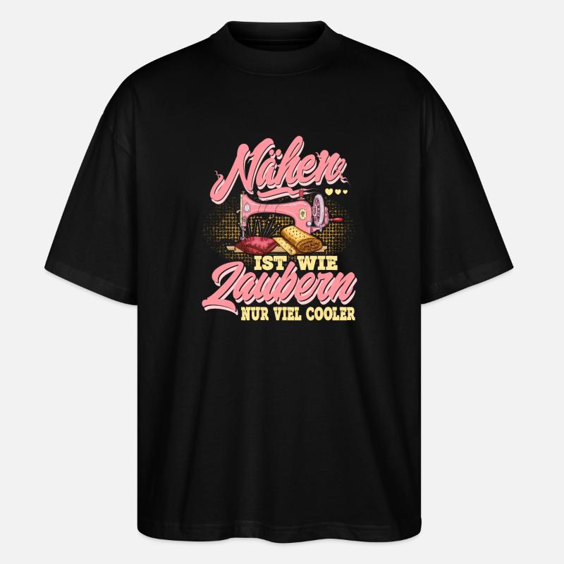 Nähen - Stanley/Stella Oversized Unisex Bio T-Shirt Blaster 2.0 - Schwarz