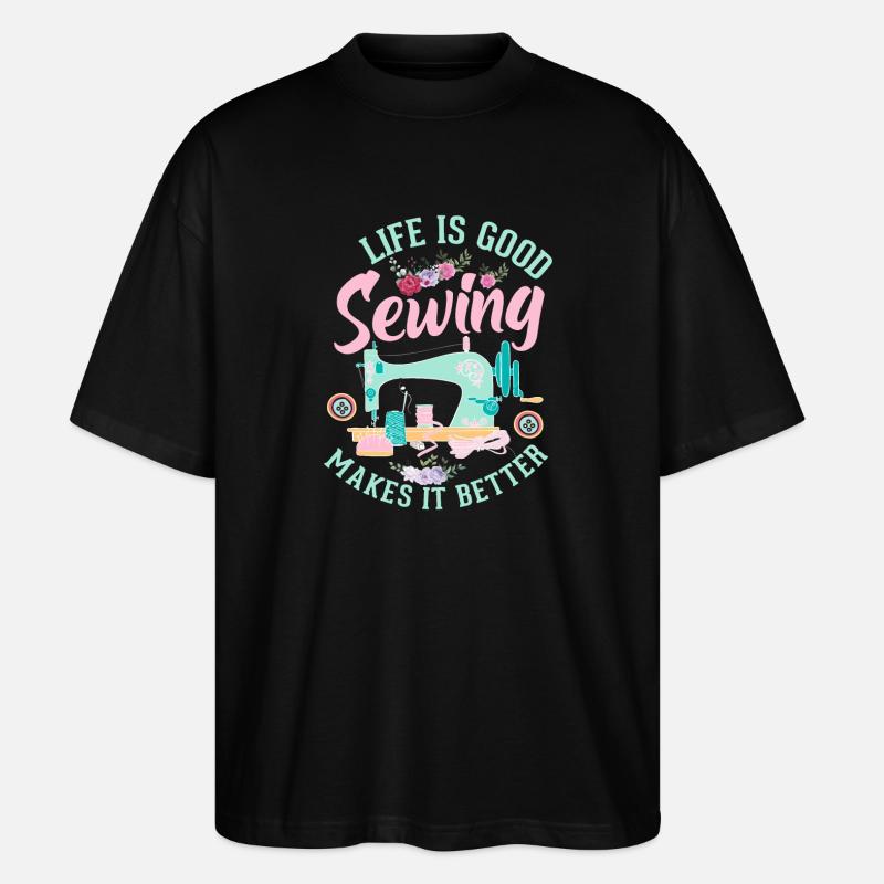 Nähen - Stanley/Stella Oversized Unisex Bio T-Shirt Blaster 2.0 - Schwarz