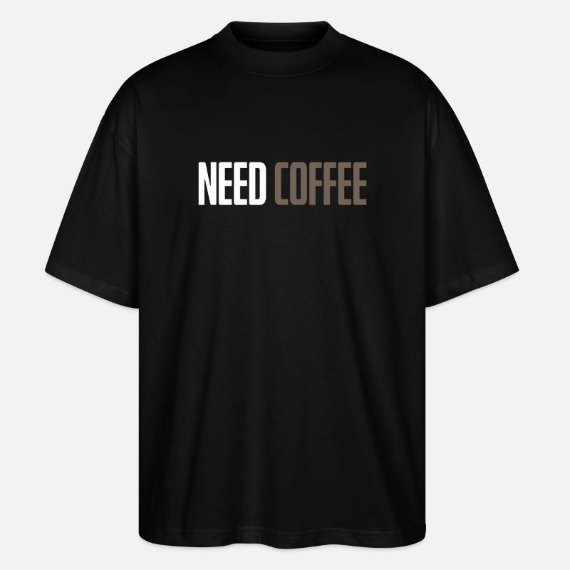 Kaffee - Stanley/Stella Oversized Unisex Bio T-Shirt Blaster 2.0 - Schwarz