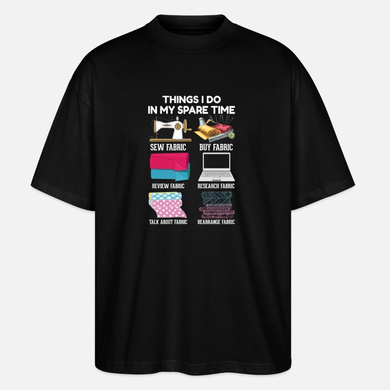 Nähen - Stanley/Stella Oversized Unisex Bio T-Shirt Blaster 2.0 - Schwarz