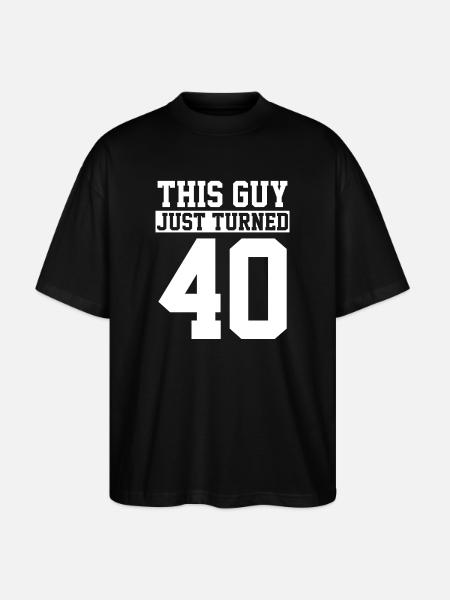 40e anniversaire Quarante ans - T-shirt bio Blaster 2.0 coupe oversize Stanley/Stella Unisexe - noir