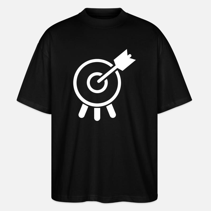 Bogenschießen - Stanley/Stella Oversized Unisex Bio T-Shirt Blaster 2.0 - Schwarz