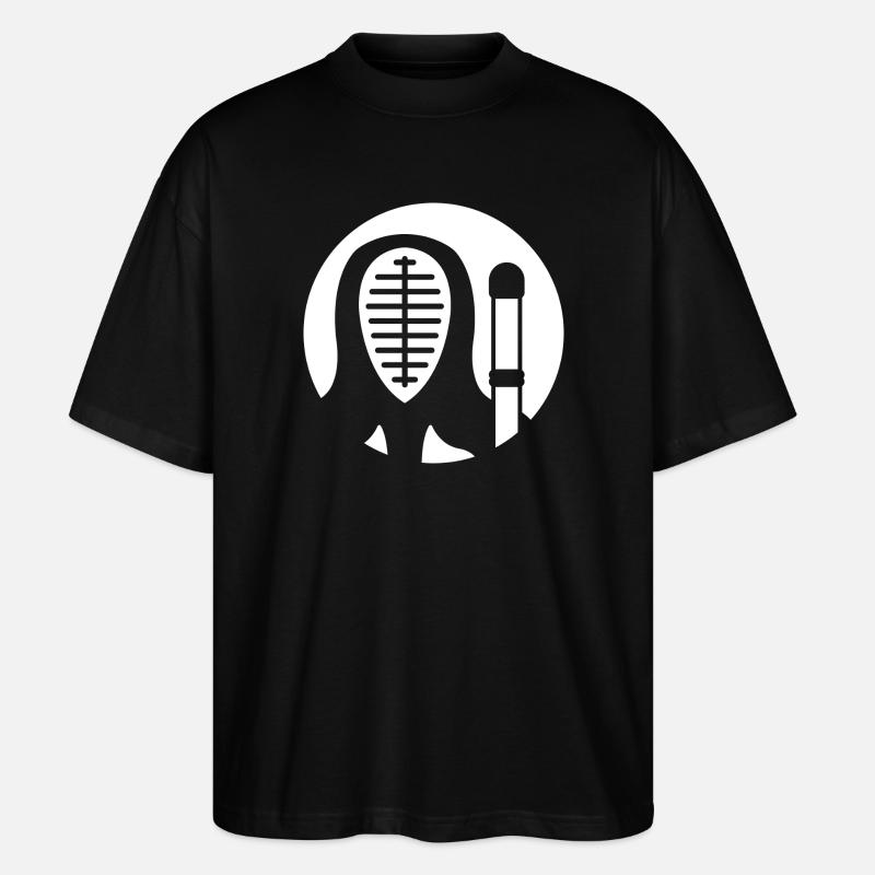 Kendo Kenjutsu Combat à l’épée - T-shirt bio Blaster 2.0 coupe oversize Stanley/Stella Unisexe - noir