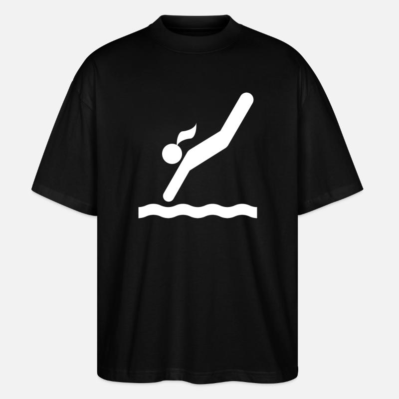 Turmspringen - Stanley/Stella Oversized Unisex Bio T-Shirt Blaster 2.0 - Schwarz