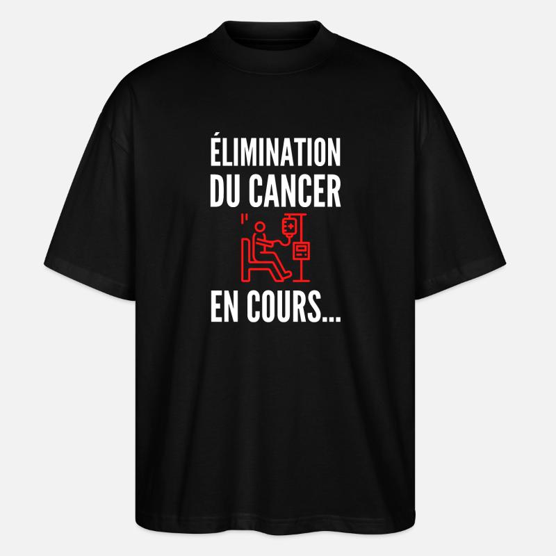 Élimination en cours – Avancer, simplement - T-shirt bio Blaster 2.0 coupe oversize Stanley/Stella Unisexe - noir