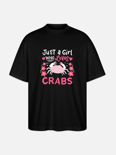 Crab seafood - Stanley/Stella Oversized Unisex Organic T-shirt Blaster 2.0 - black