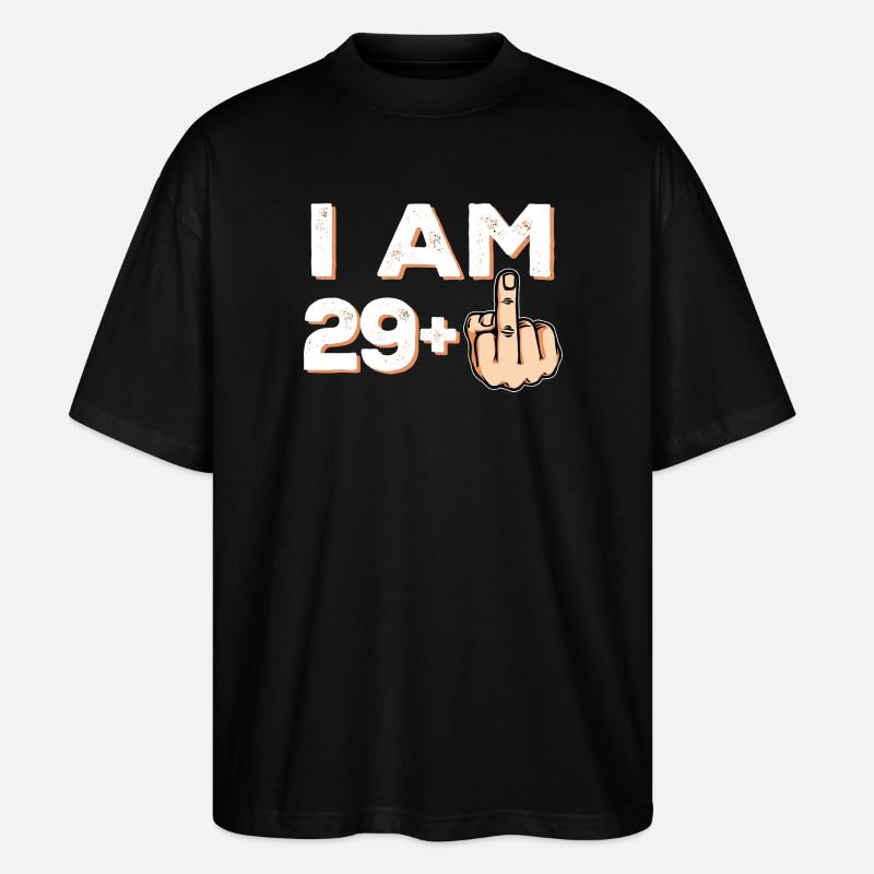 30 Statement Thirtieth Birthday - Stanley/Stella Oversized Unisex Organic T-shirt Blaster 2.0 - black