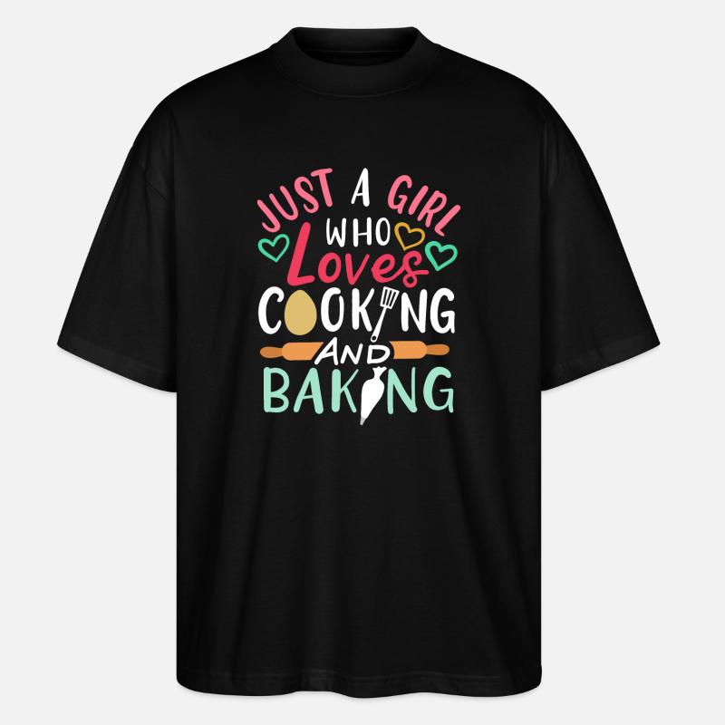 Cooking Baking - Stanley/Stella Oversized Unisex Organic T-shirt Blaster 2.0 - black