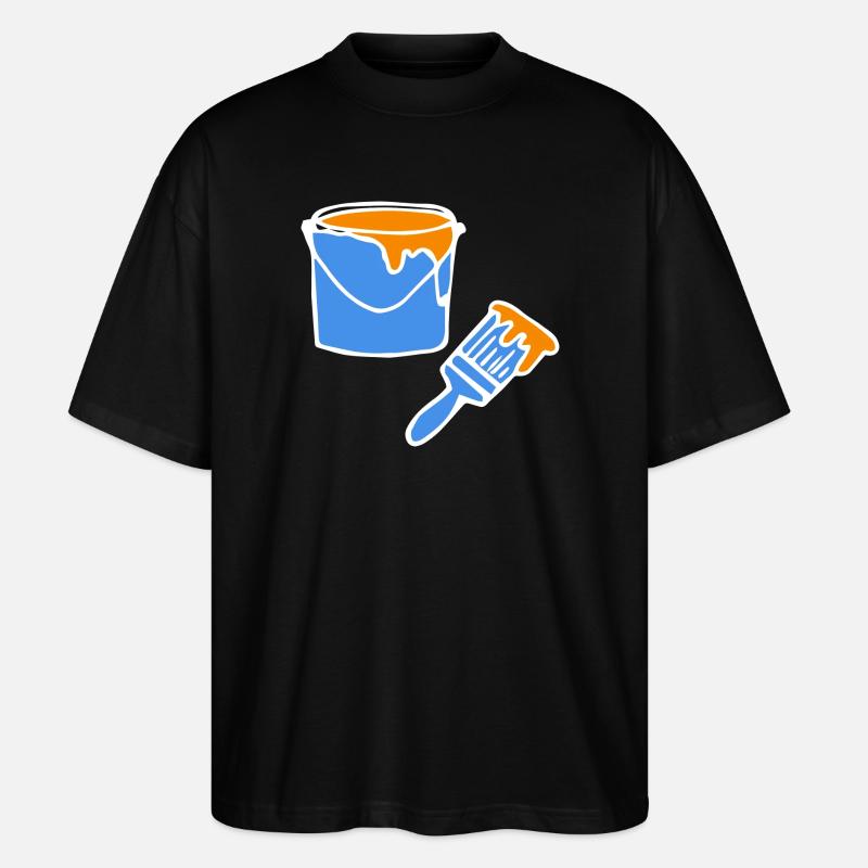 Painter Painter Painter - Stanley/Stella Oversized Unisex Organic T-shirt Blaster 2.0 - black