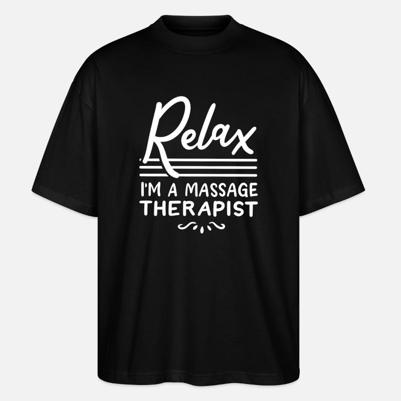 Massage Therapist Massage Therapy - Stanley/Stella Oversized Unisex Organic T-shirt Blaster 2.0 - black