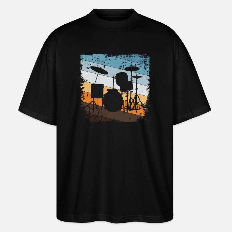 Drummers - Stanley/Stella Oversized Unisex Organic T-shirt Blaster 2.0 - black