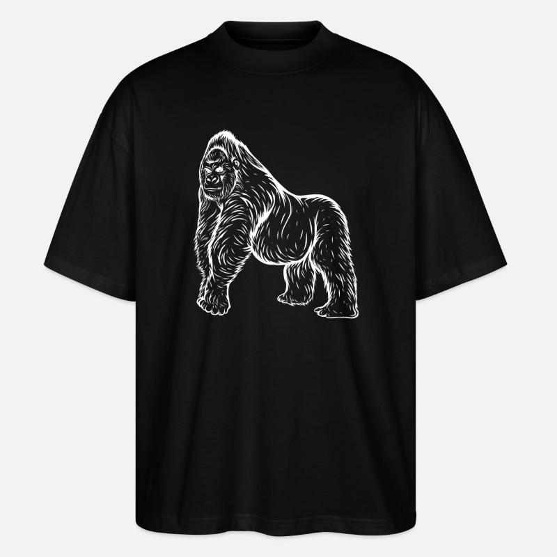 Gorilla - T-shirt bio Blaster 2.0 coupe oversize Stanley/Stella Unisexe - noir