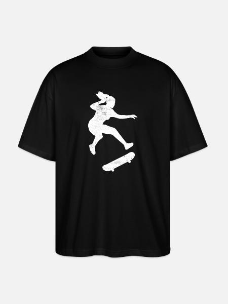 Skating Skater Skateboard Skate - Stanley/Stella Oversized Unisex Organic T-shirt Blaster 2.0 - black