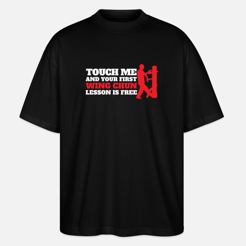 Wing Chun Chinois Arts martiaux - T-shirt bio Blaster 2.0 coupe oversize Stanley/Stella Unisexe - noir
