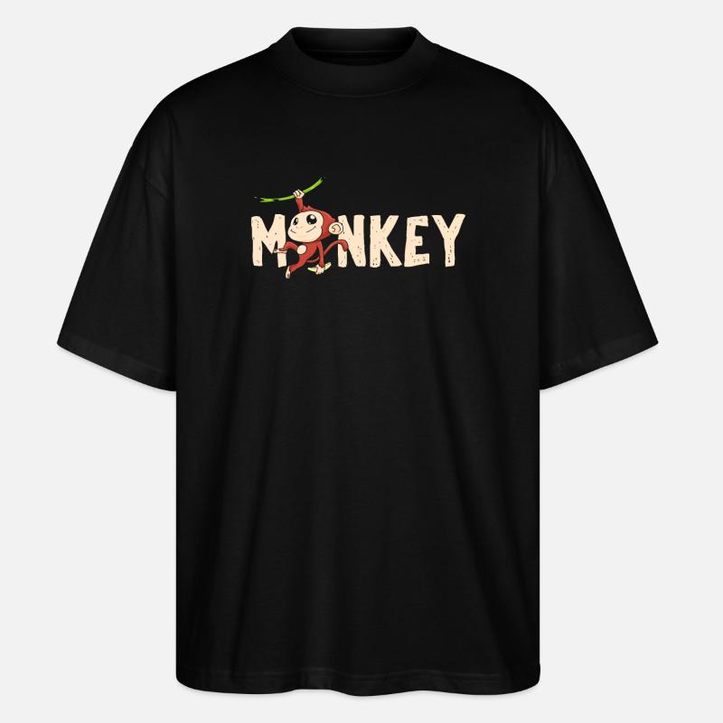 Singe Primate Singe - T-shirt bio Blaster 2.0 coupe oversize Stanley/Stella Unisexe - noir