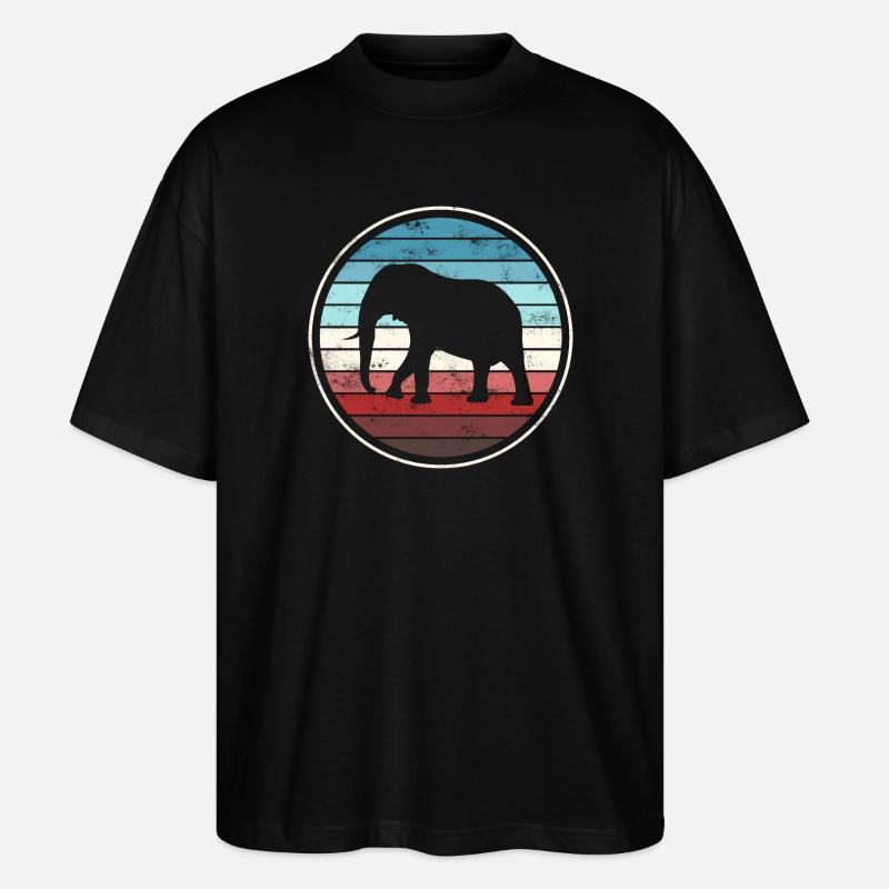 Éléphant éléphant - T-shirt bio Blaster 2.0 coupe oversize Stanley/Stella Unisexe - noir