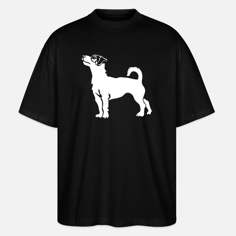 Jack Russell Terrier « Black Edition » - T-shirt bio Blaster 2.0 coupe oversize Stanley/Stella Unisexe - noir