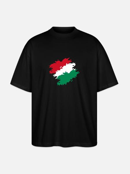 Hungary - Stanley/Stella Oversized Unisex Organic T-shirt Blaster 2.0 - black