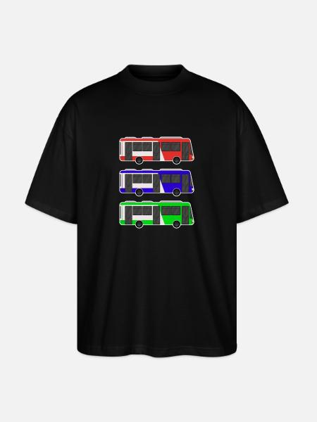 Bus - T-shirt bio Blaster 2.0 coupe oversize Stanley/Stella Unisexe - noir