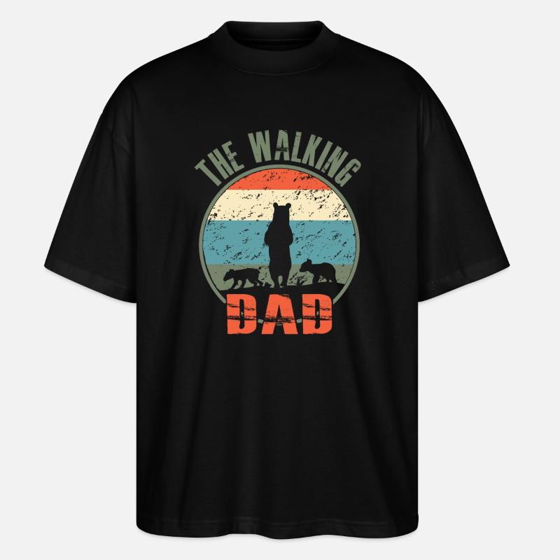 Le père de La Walking - T-shirt bio Blaster 2.0 coupe oversize Stanley/Stella Unisexe - noir