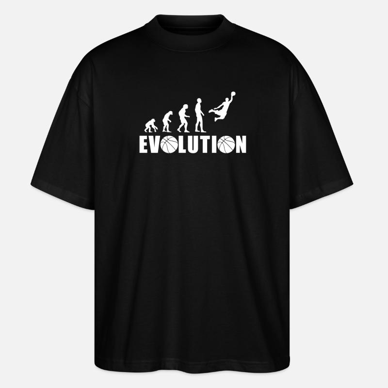 EVOLUTION BASKET gift basketball - Stanley/Stella Oversized Unisex Organic T-shirt Blaster 2.0 - black
