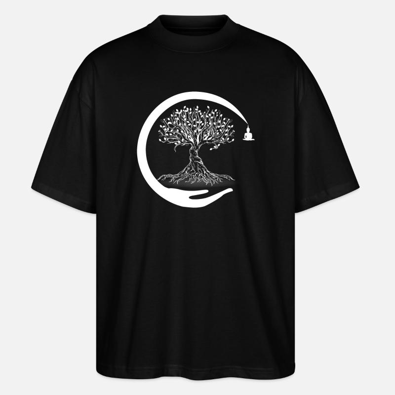 Lebensbaum - Stanley/Stella Oversized Unisex Bio T-Shirt Blaster 2.0 - Schwarz
