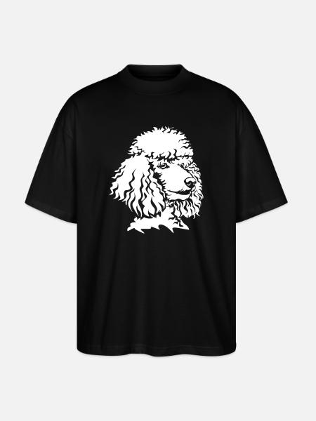 Poodle head "Black Edition" - Stanley/Stella Oversized Unisex Organic T-shirt Blaster 2.0 - black