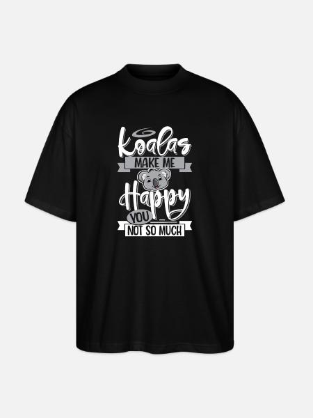 Koala - Stanley/Stella Oversized Unisex Bio T-Shirt Blaster 2.0 - Schwarz