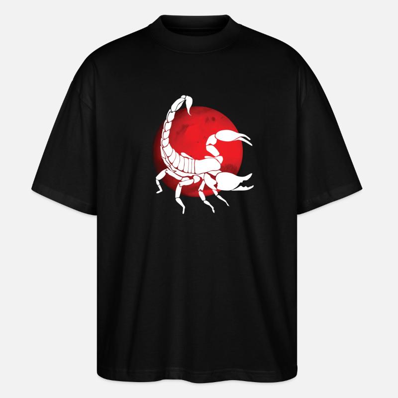 Skorpion Sternzeichen - Stanley/Stella Oversized Unisex Bio T-Shirt Blaster 2.0 - Schwarz