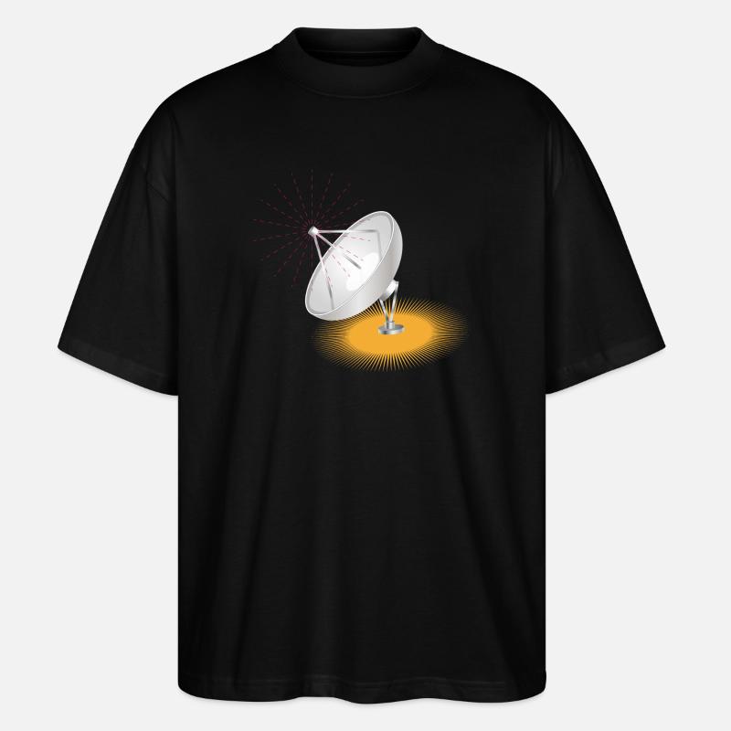 L’antenne parabolique, élément de conception - T-shirt bio Blaster 2.0 coupe oversize Stanley/Stella Unisexe - noir