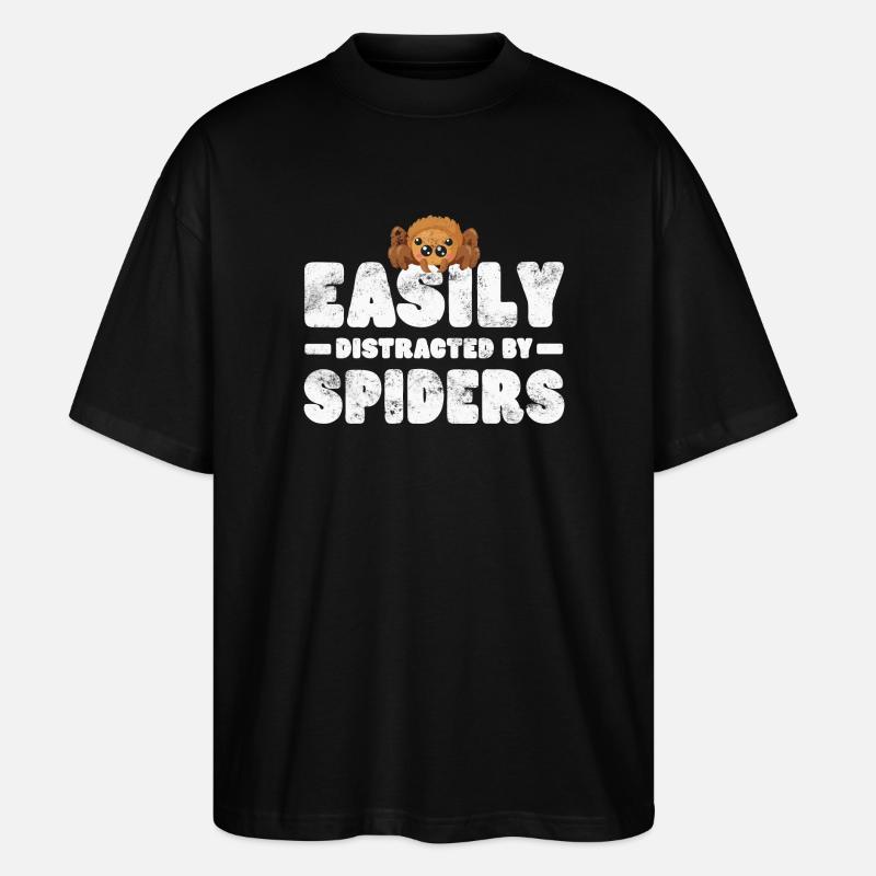 Araignée d’oiseau - T-shirt bio Blaster 2.0 coupe oversize Stanley/Stella Unisexe - noir