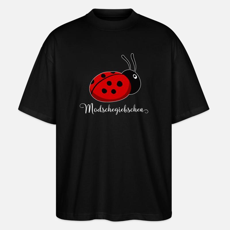 Modschegiebchen Ladybug Saxon Gift Idea - Stanley/Stella Oversized Unisex Organic T-shirt Blaster 2.0 - black