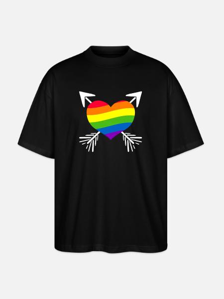 Arc-en-ciel - T-shirt bio Blaster 2.0 coupe oversize Stanley/Stella Unisexe - noir