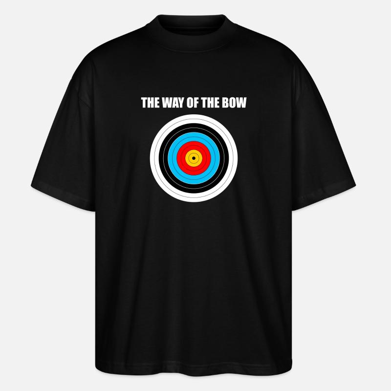 Cute Bow Hunting - Archery Target - Stanley/Stella Oversized Unisex Organic T-shirt Blaster 2.0 - black