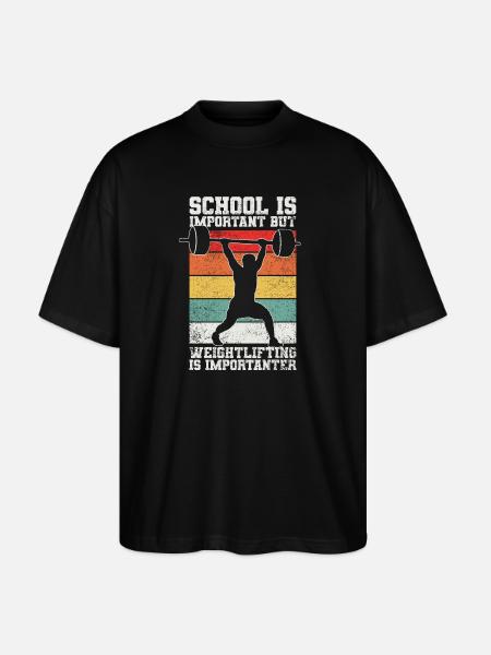 Gewichtheben - Stanley/Stella Oversized Unisex Bio T-Shirt Blaster 2.0 - Schwarz