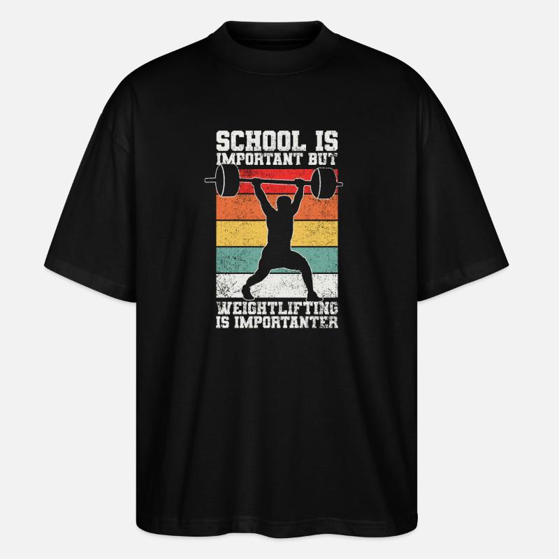 Gewichtheben - Stanley/Stella Oversized Unisex Bio T-Shirt Blaster 2.0 - Schwarz