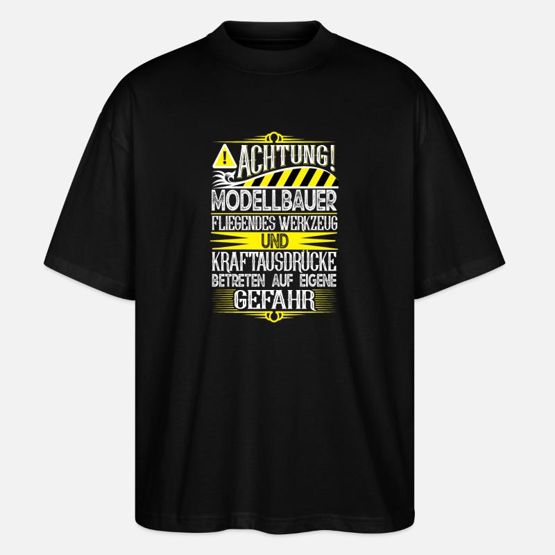 Modellbauer - Stanley/Stella Oversized Unisex Bio T-Shirt Blaster 2.0 - Schwarz
