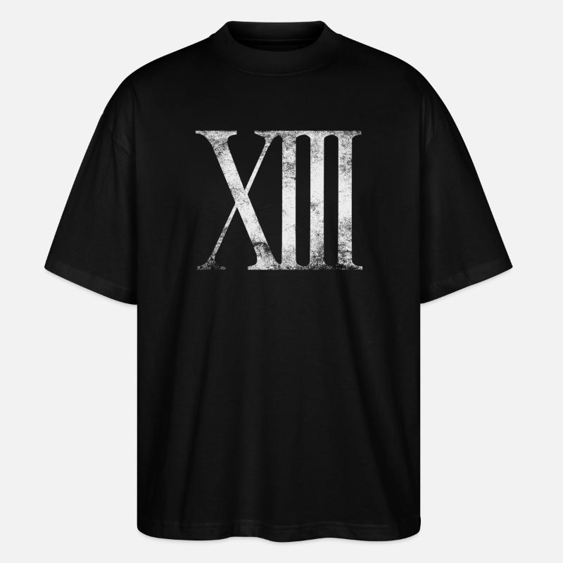 Unglückszahl 13 - Stanley/Stella Oversized Unisex Bio T-Shirt Blaster 2.0 - Schwarz