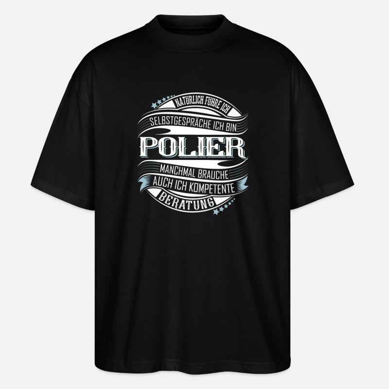 Polier - Stanley/Stella Oversized Unisex Bio T-Shirt Blaster 2.0 - Schwarz