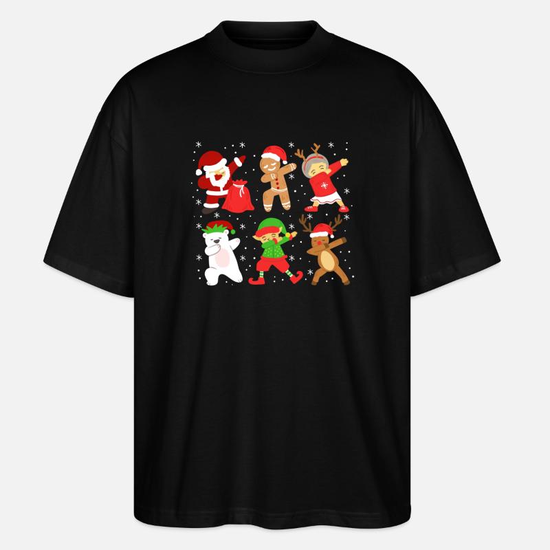 Weihnachten - Stanley/Stella Oversized Unisex Bio T-Shirt Blaster 2.0 - Schwarz
