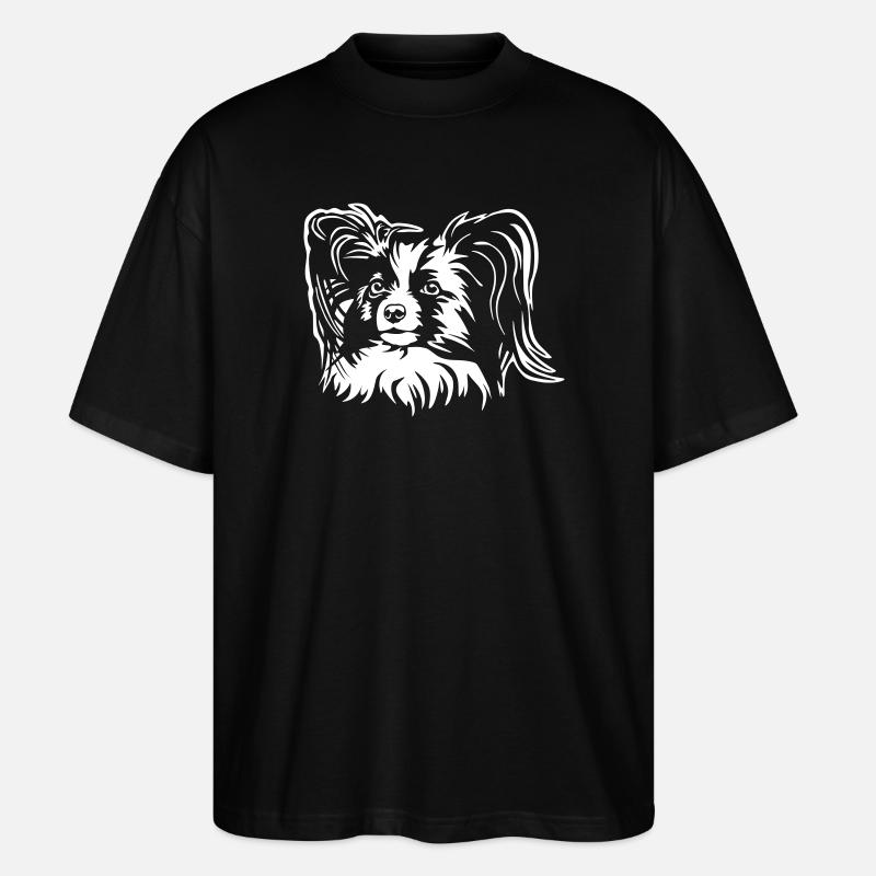 Papillon Kopf "Black Edition" - Stanley/Stella Oversized Unisex Bio T-Shirt Blaster 2.0 - Schwarz