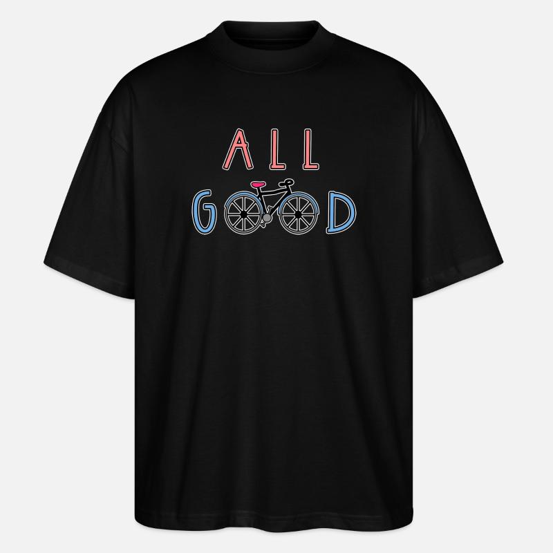 Déclaration de biker Bicycle Biker - T-shirt bio Blaster 2.0 coupe oversize Stanley/Stella Unisexe - noir