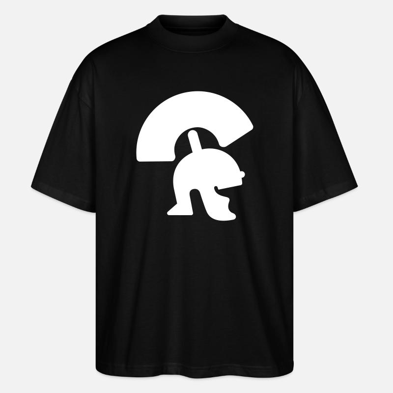 Römer. Römischer Helm. - Stanley/Stella Oversized Unisex Bio T-Shirt Blaster 2.0 - Schwarz